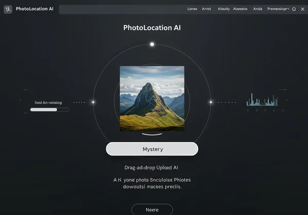 User uploading photo to PhotoLocation AI interface