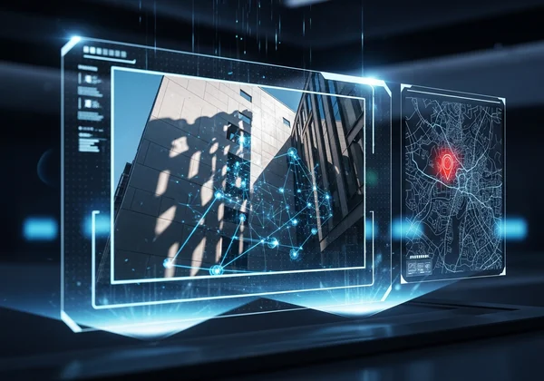 AI analyzing photo for location clues