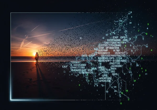 Hidden EXIF data within a photo