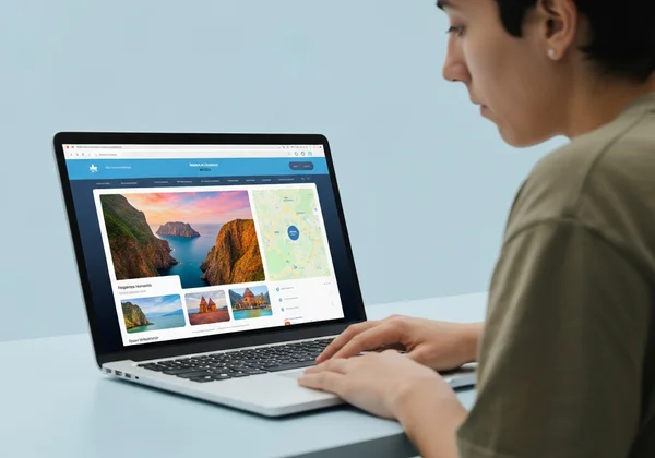User identifying a photo's location on a device