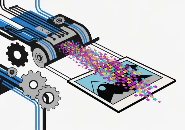 AI analyzing visual clues in a photo