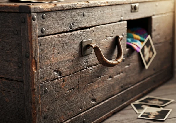 Person wondering about a photo's location