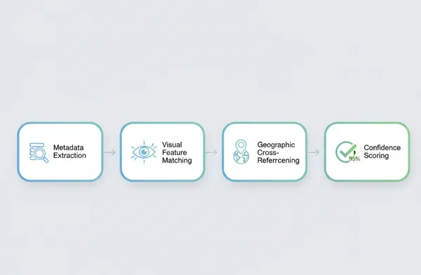 Flowchart of AI location finding process
